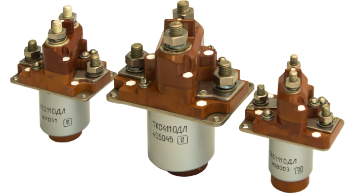 Single-pole electromagnetic contactors with normally open contacts, 01ОДЛ series